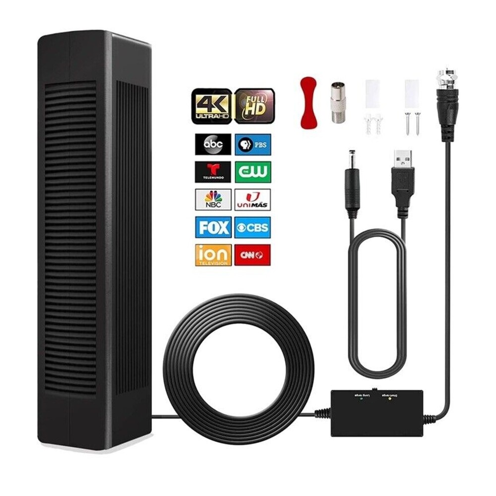 Upgraded TV Antenna Digital HD Antenna Indoor HDTV 1080P 4K 350 Miles Long Range